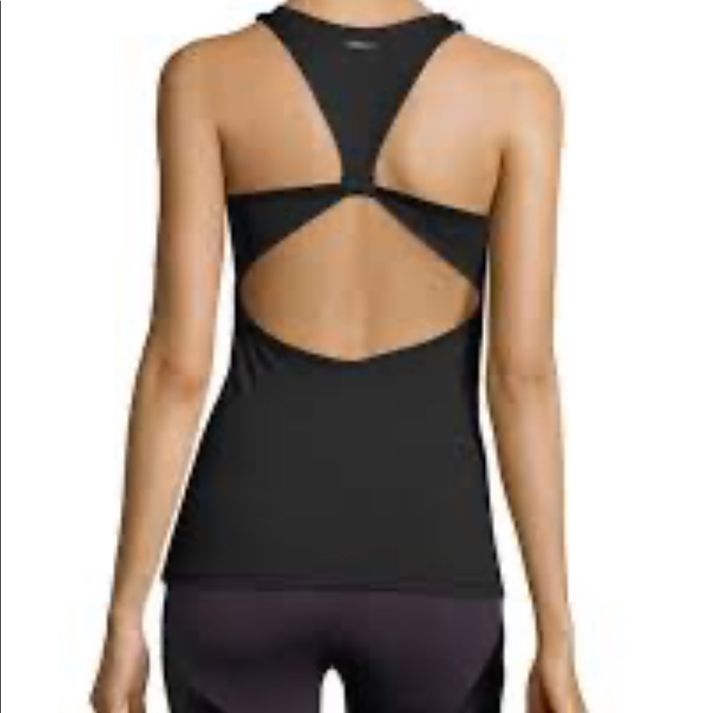 Koral activewear tank top open back mesh front XS